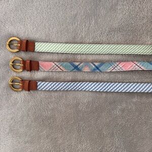 Vineyard Vines Kids Belts - Green, Pink, Blue